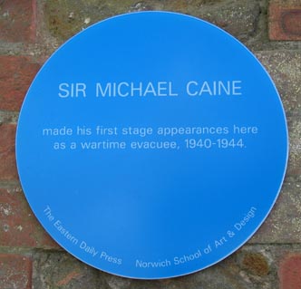 michael caine plaque